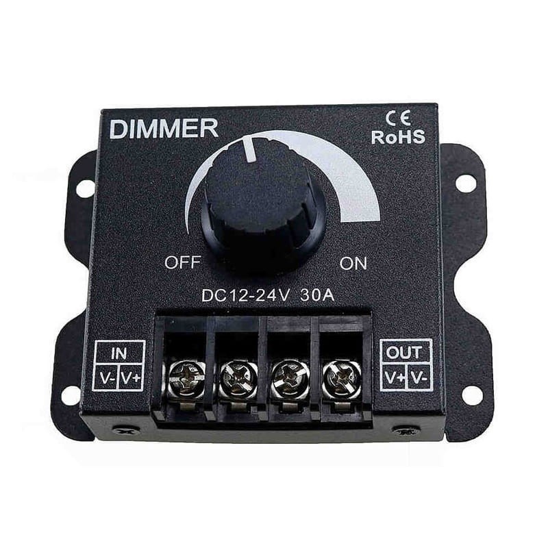 Ściemniacz sterownik LED 12/24V 30A z pokrętłem