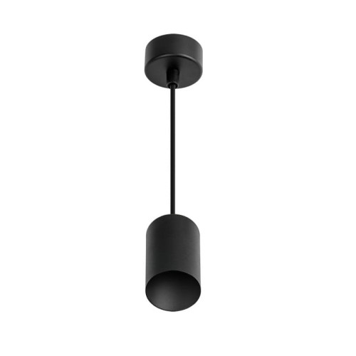 Lampa pojedyncza, oprawa zwieszana PIPE GU10 czarna