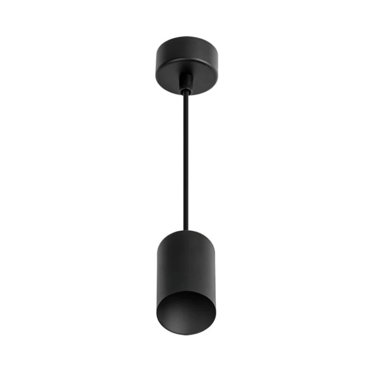 Lampa pojedyncza, oprawa zwieszana PIPE GU10 czarna
