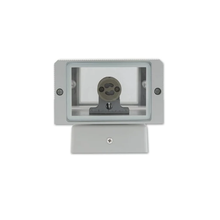 Lampa ogrodowa architektoniczna INEZ 2xGU10 IP54 - szara montaż żarówki