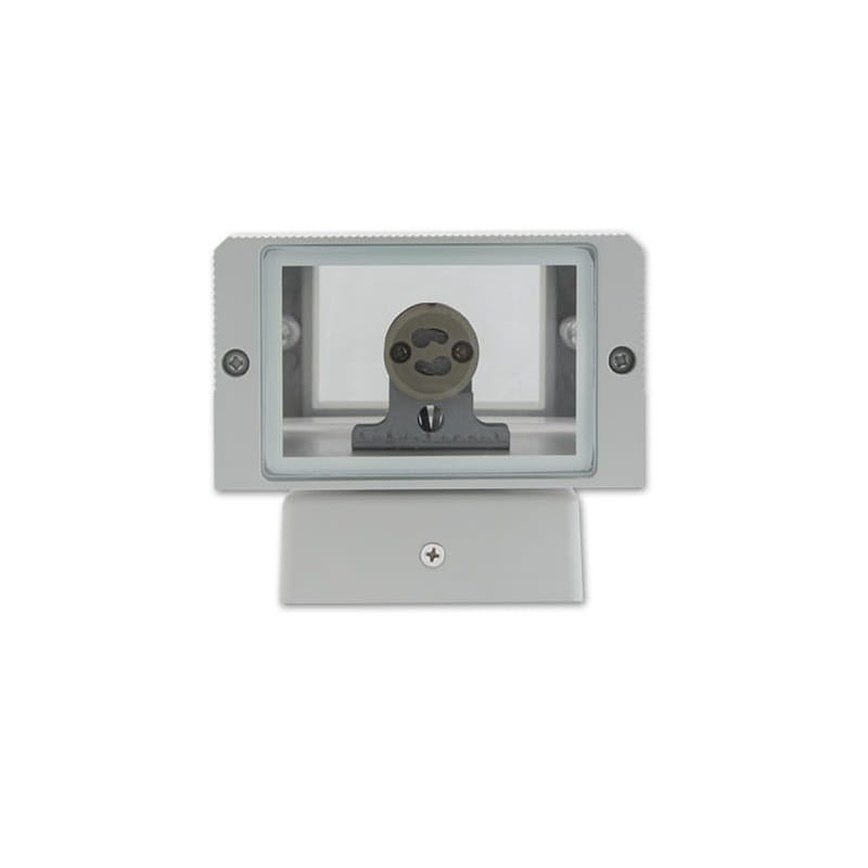 Lampa ogrodowa architektoniczna INEZ 2xGU10 IP54 - szara montaż żarówki