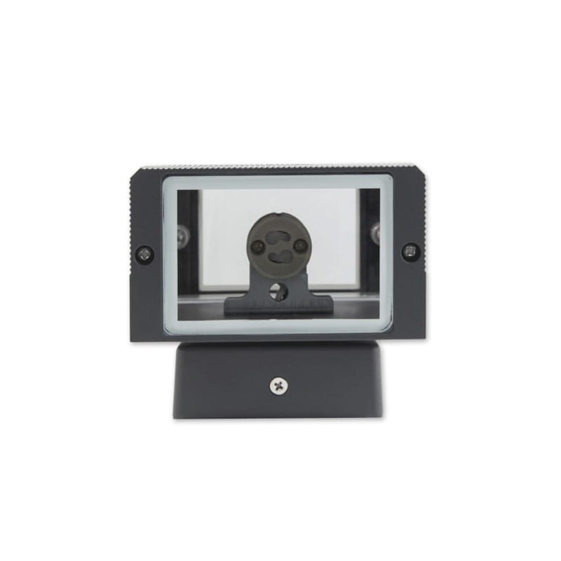 Lampa ogrodowa architektoniczna INEZ 2xGU10 IP54 - antracyt montaż żarówki