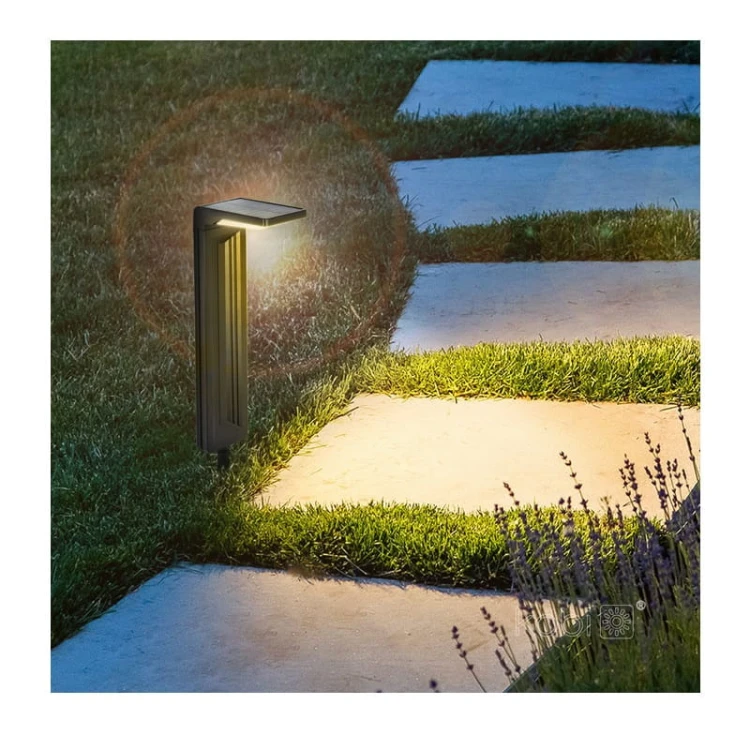Lampa ogrodowa solarna wbijana słupek 0,2W 58,5cm zimna SPIKE zdjęcie poglądowe