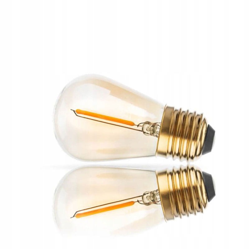Żarówka LED E27 1,3W ST14 Filament ciepła