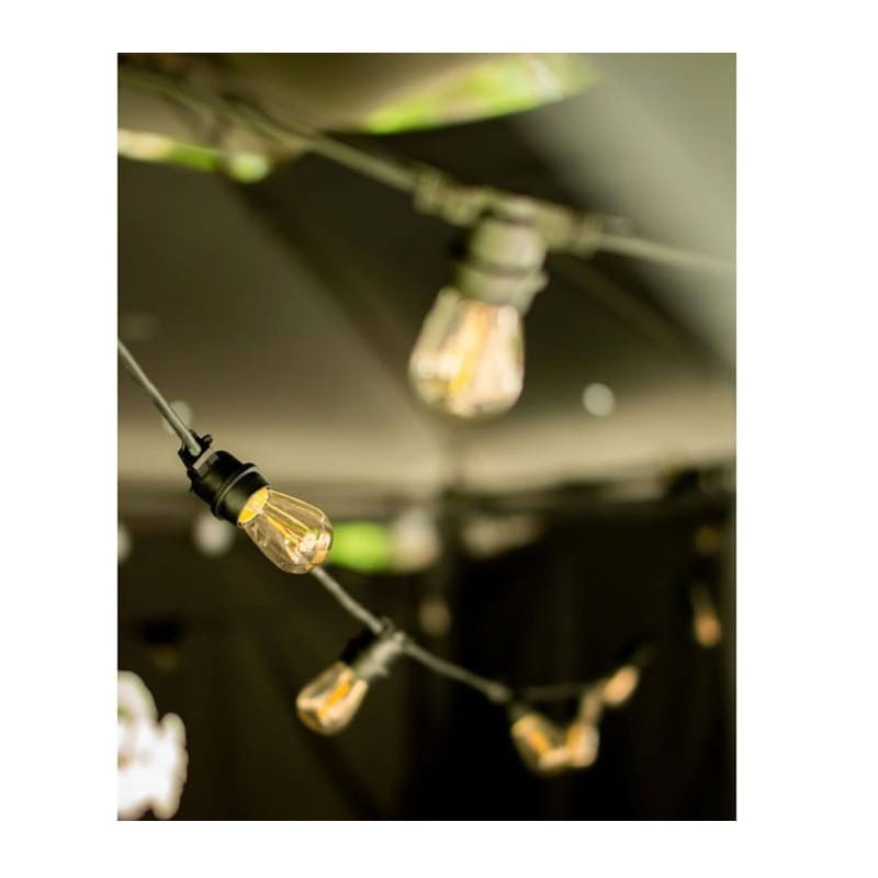 Żarówka LED E27 1,3W ST14 Filament biała ciepła - 4-pak do girland