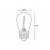 Żarówka LED E27 1,3W ST14 Filament biała ciepła - 4-pak wymiary