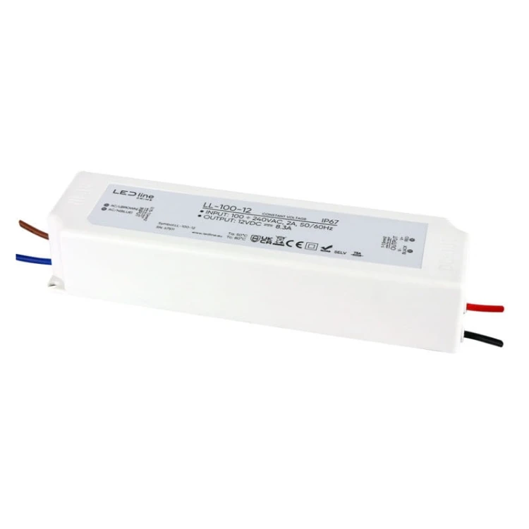 Zasilacz LEDline PRIME 100-12 IP67 12V 100W hermetyczny PRO
