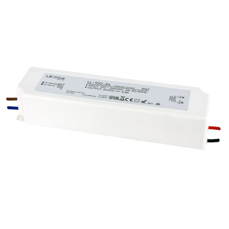 Zasilacz LEDline PRIME 100-24 IP67 24V 100W hermetyczny PRO