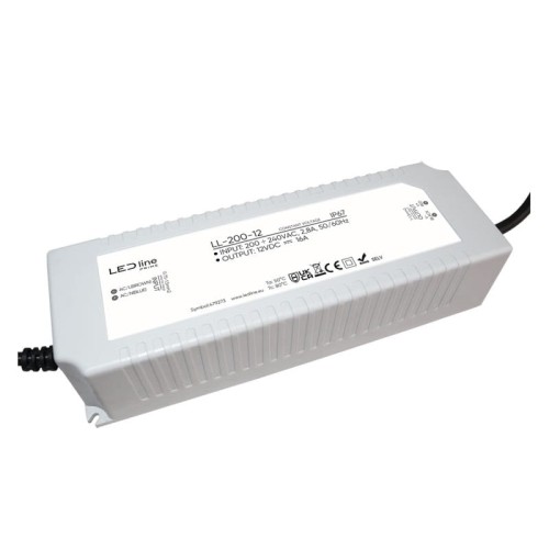 Zasilacz LEDline PRIME 200-12 IP67 12V 200W hermetyczny PRO