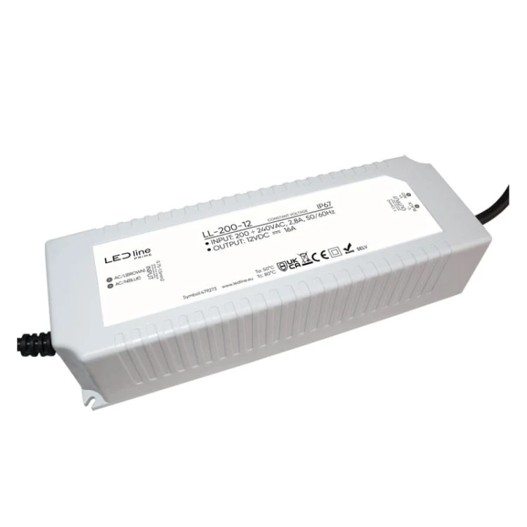 Zasilacz LEDline PRIME 200-12 IP67 12V 200W hermetyczny PRO