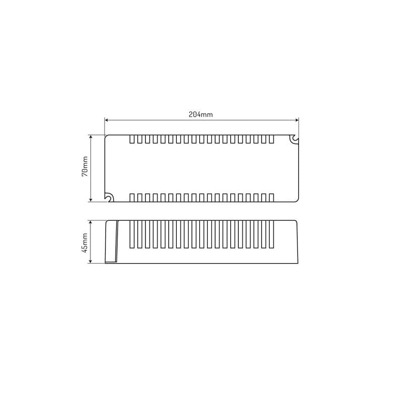 Zasilacz LEDline PRIME 200-12 IP67 12V 200W hermetyczny PRO wymiary
