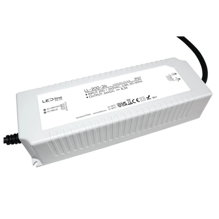 Zasilacz LEDline PRIME 200-24 IP67 24V 200W hermetyczny PRO