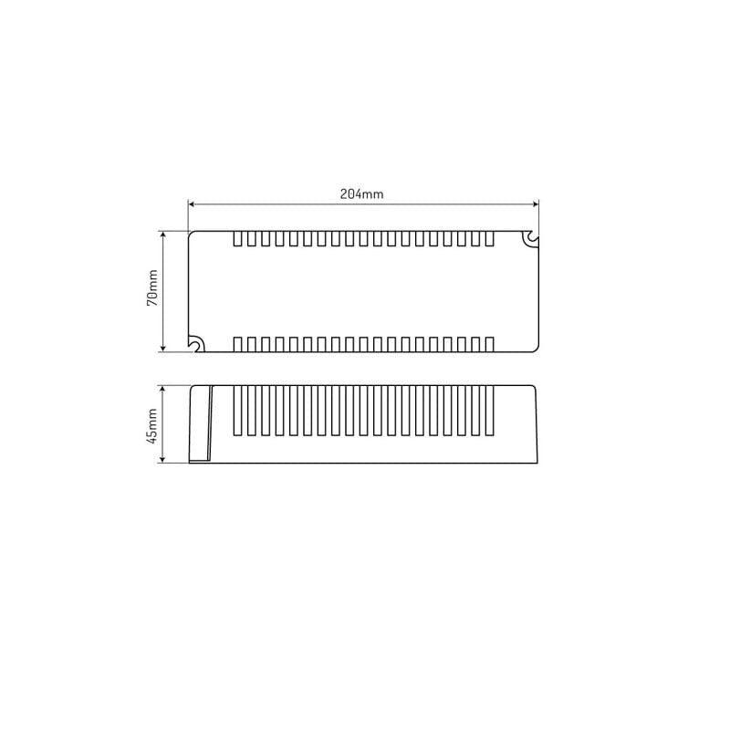 Zasilacz LEDline PRIME 200-24 IP67 24V 200W hermetyczny PRO wymiary