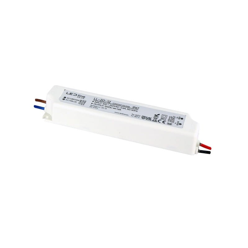 Zasilacz LEDline PRIME 20-12 IP67 12V 20W hermetyczny PRO