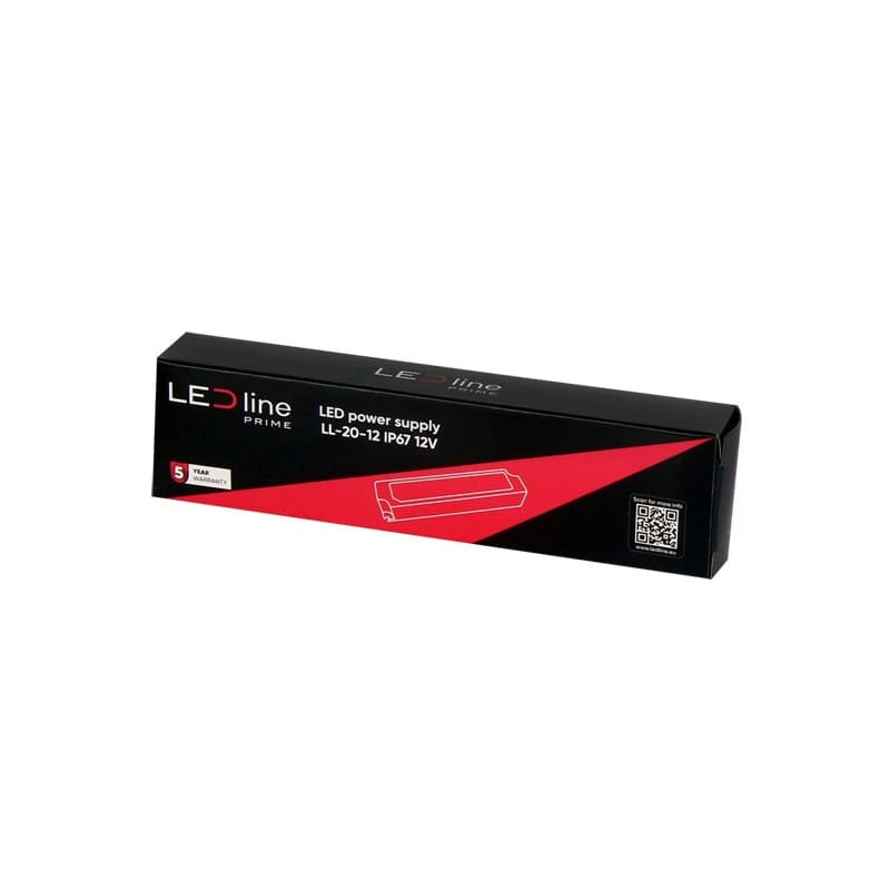 Zasilacz LEDline PRIME 20-12 IP67 12V 20W hermetyczny PRO opakowanie