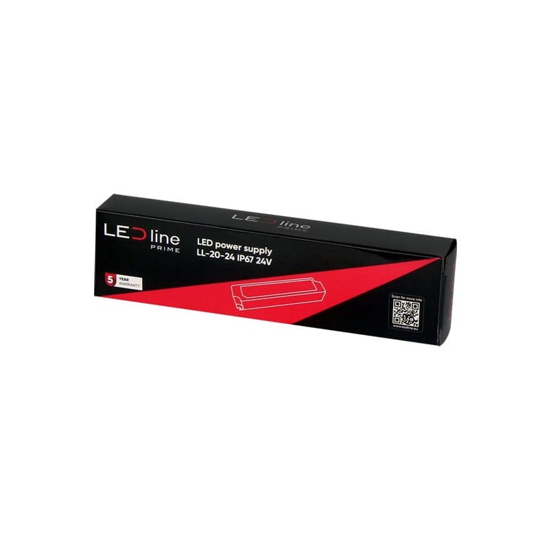 Zasilacz LEDline PRIME 20-24 IP67 24V 20W hermetyczny PRO opakowanie