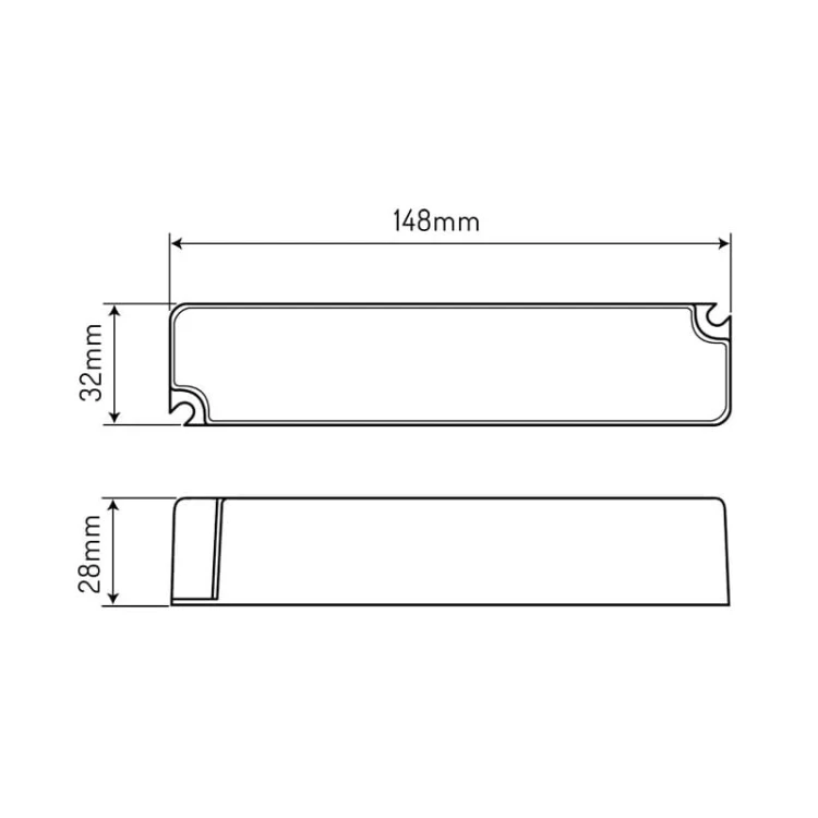 Zasilacz LEDline PRIME 35-12 IP67 12V 35W hermetyczny PRO wymiary