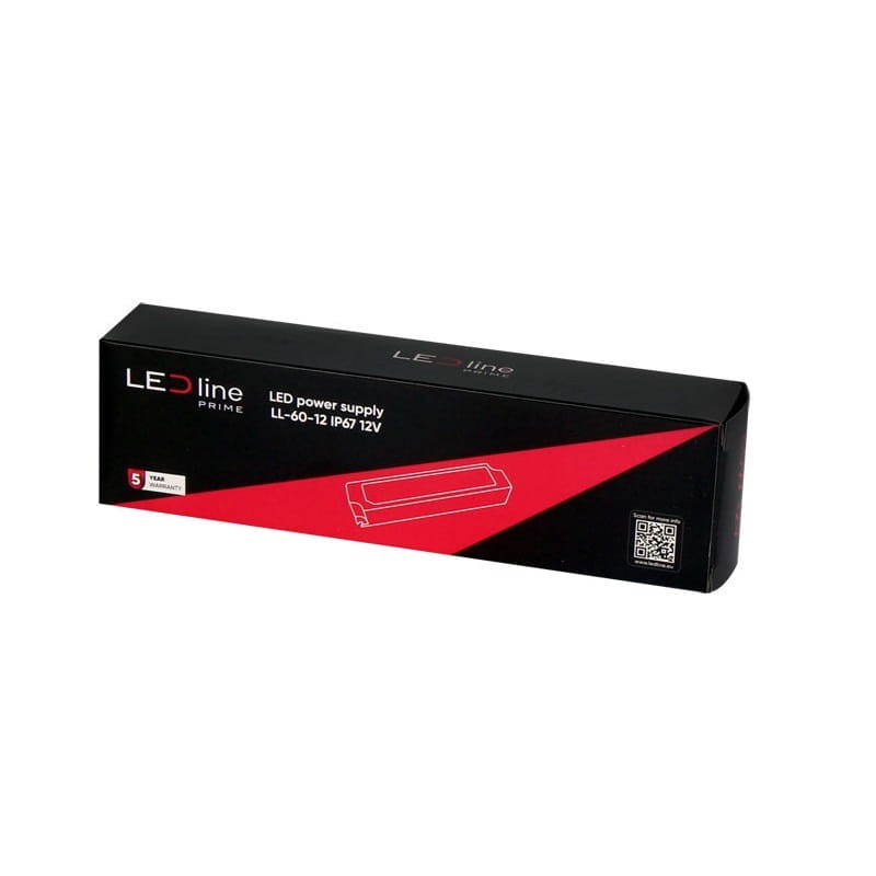 Zasilacz LEDline PRIME 60-12 IP67 12V 60W hermetyczny PRO opakowanie