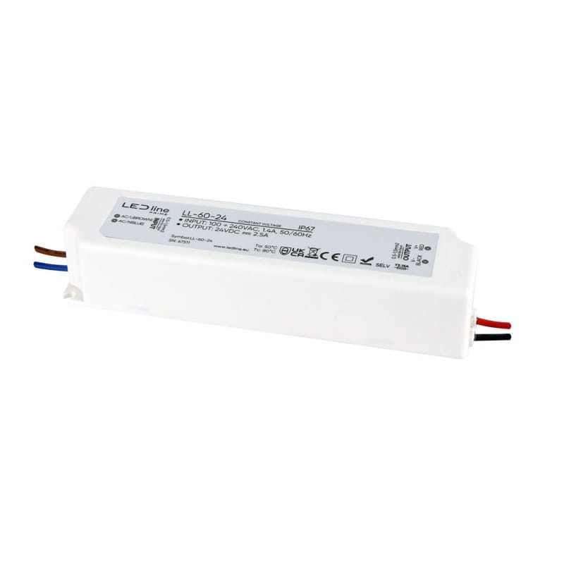 Zasilacz LEDline PRIME 60-24 IP67 24V 60W hermetyczny PRO