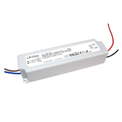 Zasilacz LEDline PRIME 75-12 IP67 12V 75W hermetyczny PRO