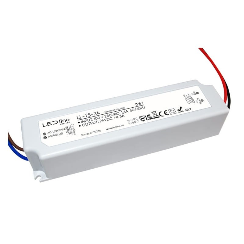 Zasilacz LEDline PRIME 75-24 IP67 24V 75W hermetyczny PRO