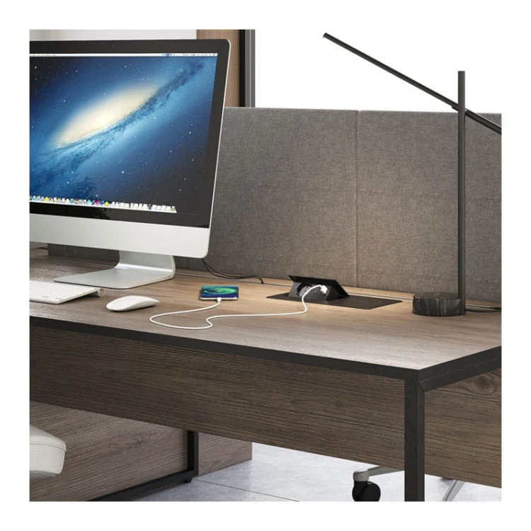 Gniazdo meblowe ZEOBOX z USB A+C wpuszczane biurkowe