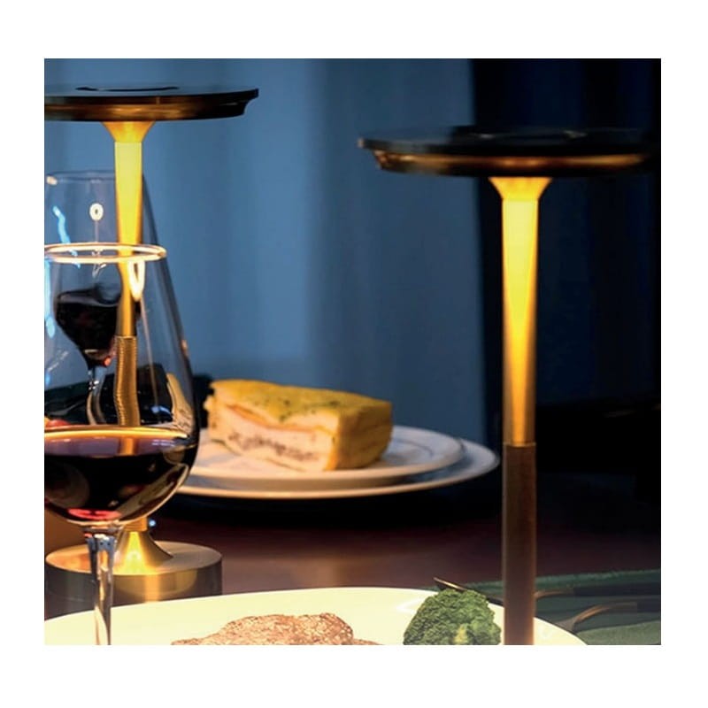 Lampa stołowa 2,5W 250lm CCT IP20 czarna aku 2x2000mAh CAMELIA