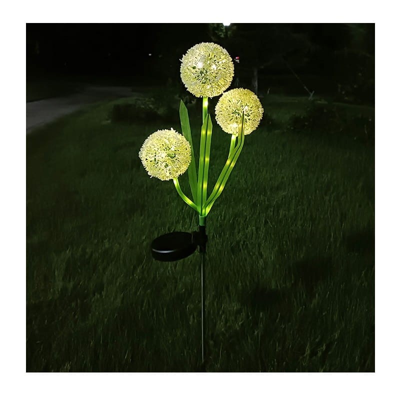 Lampa ogrodowa solarna wbijana 75cm czosnek ozdobny SUNARI FLS-95 biała ciepła