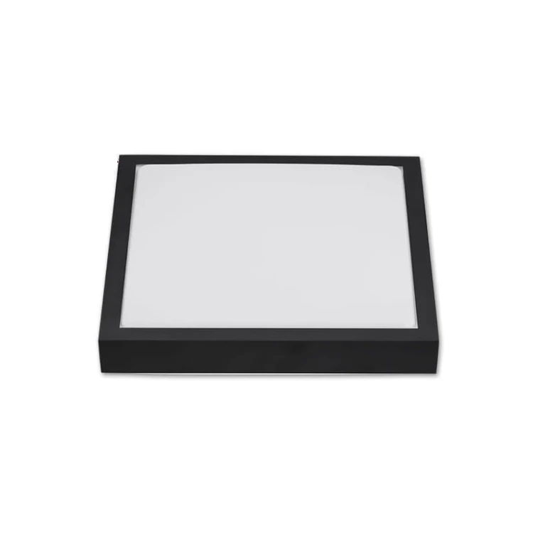 Plafon LED Solen 18W 230V IP44 biały neutralny kwadrat czarny