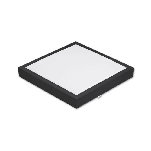 Plafon LED Solen 18W 230V IP44 biały neutralny 4000K kwadrat czarny