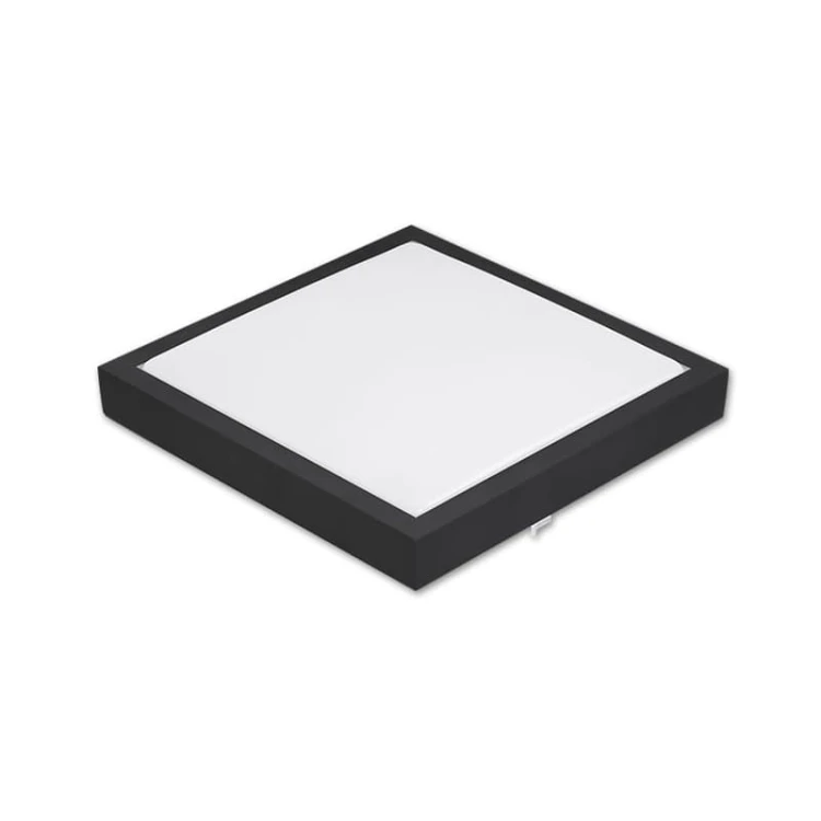 Plafon LED Solen 18W 230V IP44 biały neutralny 4000K kwadrat czarny