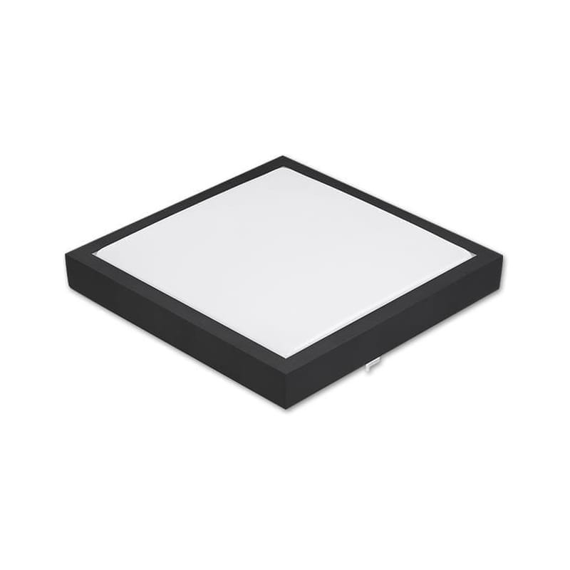 Plafon LED Solen 24W 230V IP44 biały neutralny kwadrat czarny