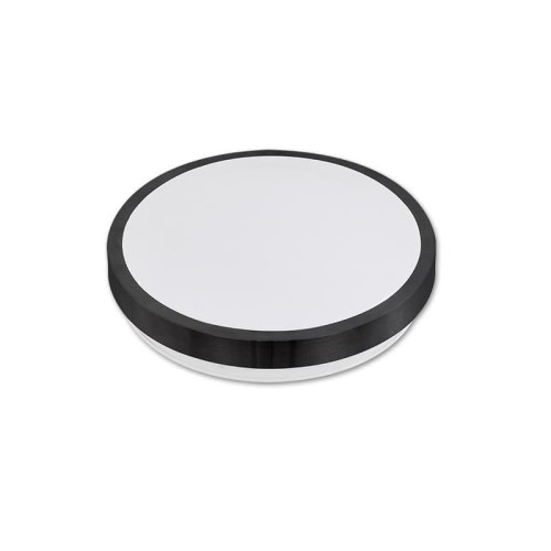 Plafon LED Solen 24W 230V IP44 biały neutralny okrągły czarny