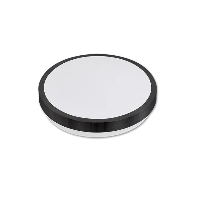 Plafon LED Solen 24W 230V IP44 biały neutralny okrągły czarny