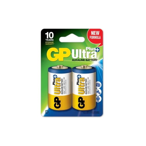 BATERIA GP LR20 R20 ULTRA PLUS ALKALINE 1,5V - 2 szt. opakowanie
