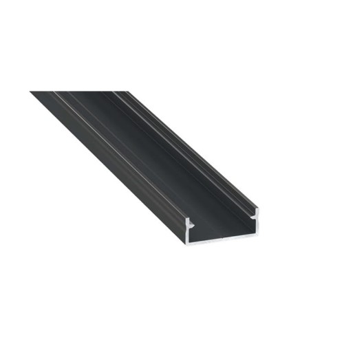 PROFIL nawierzchniowy czarny anodowany typ DUAL - 2 metry
