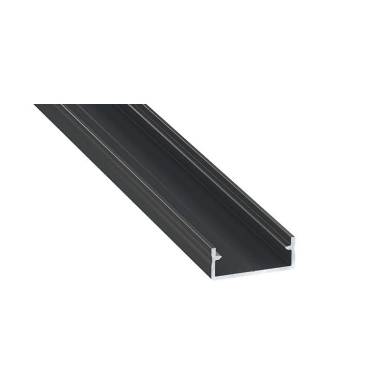 PROFIL nawierzchniowy czarny anodowany typ DUAL - 2 metry