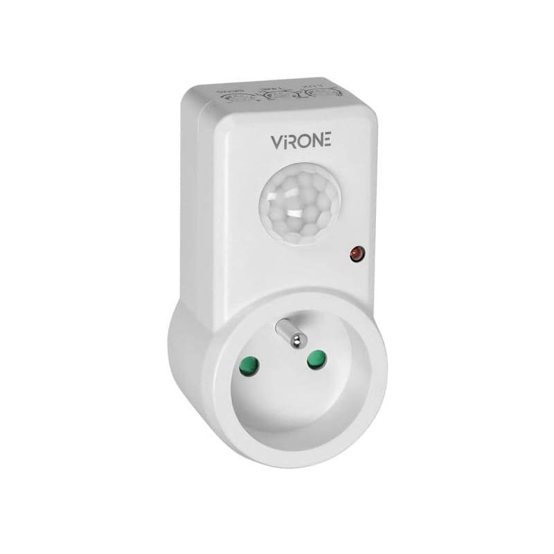 Gniazdkowy czujnik ruchu 120° IP20