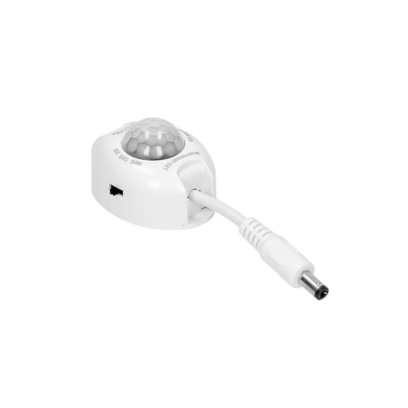 Czujnik ruchu do taśm LED 120°, 12V, max. 60W z funkcją przyciemniania
