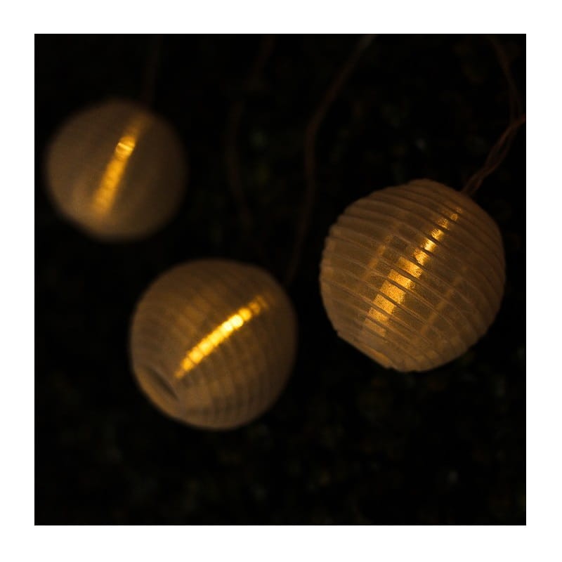 Łańcuch świetlny, girlanda ogrodowa solarna 20xLED ciepła lampiony