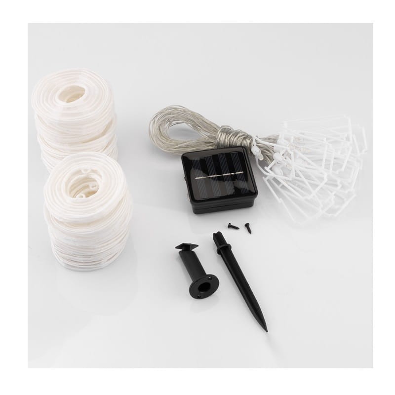 Łańcuch świetlny, girlanda ogrodowa solarna 20xLED ozdobne lampiony 3000K 7,59m RISA zestaw