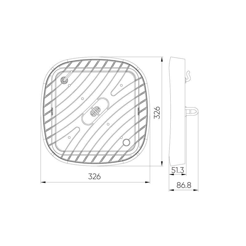 Lampa LED line Lite High Bay ECOM 220-240 AC 200W 20000lm 120° biała neutralna 4000K wymiary
