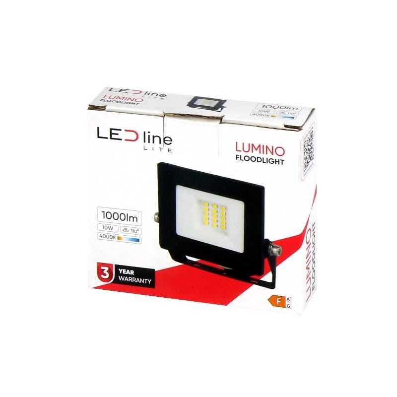 Naświetlacz LED LEDline Lite 10W 4000K biała dzienna LUMINO opakowanie