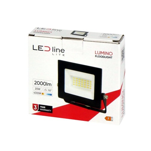 Naświetlacz LED LEDline Lite 20W 4000K biała dzienna LUMINO opakowanie