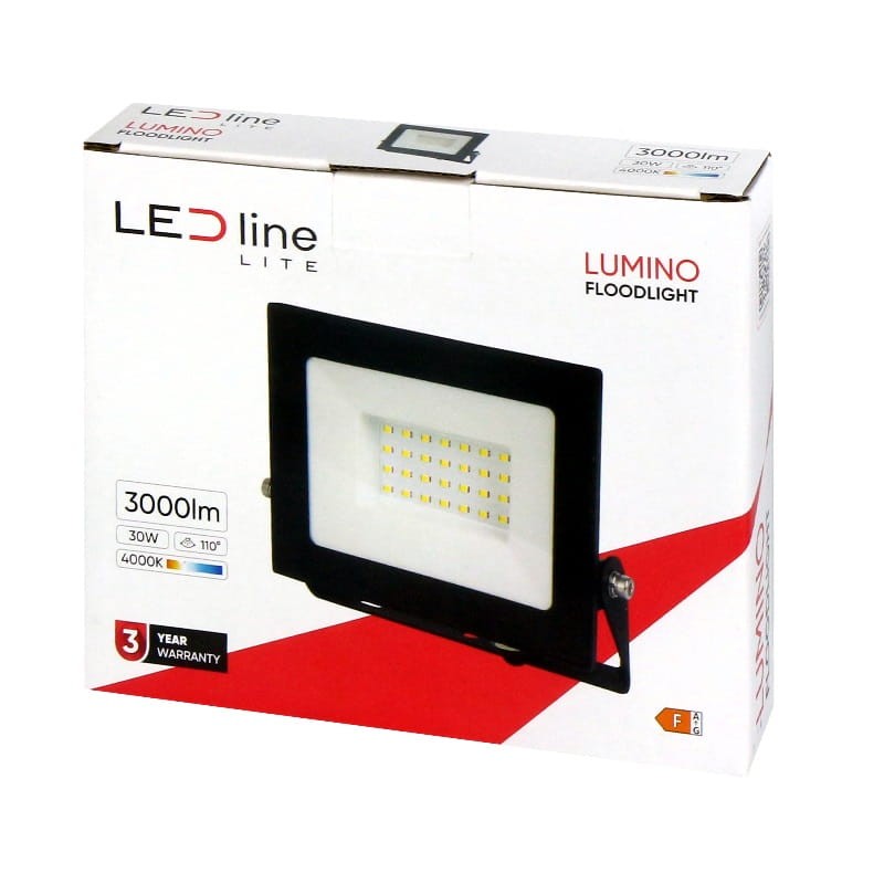 Naświetlacz LED LEDline Lite 30W 4000K biała dzienna LUMINO opakowanie