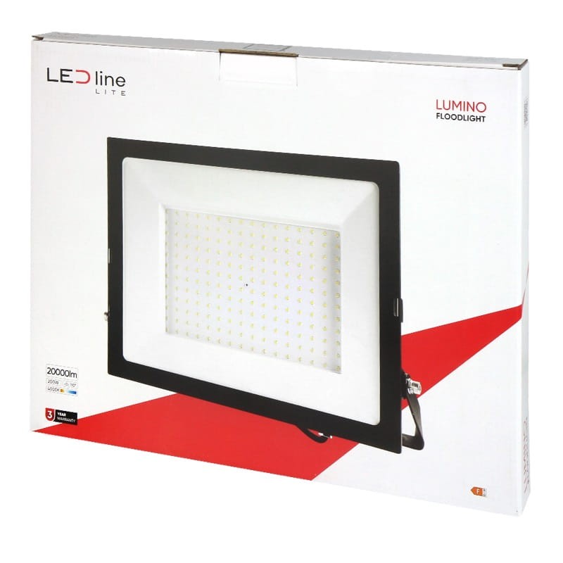 Naświetlacz LED LEDline Lite 200W 4000K biała dzienna LUMINO opakowanie