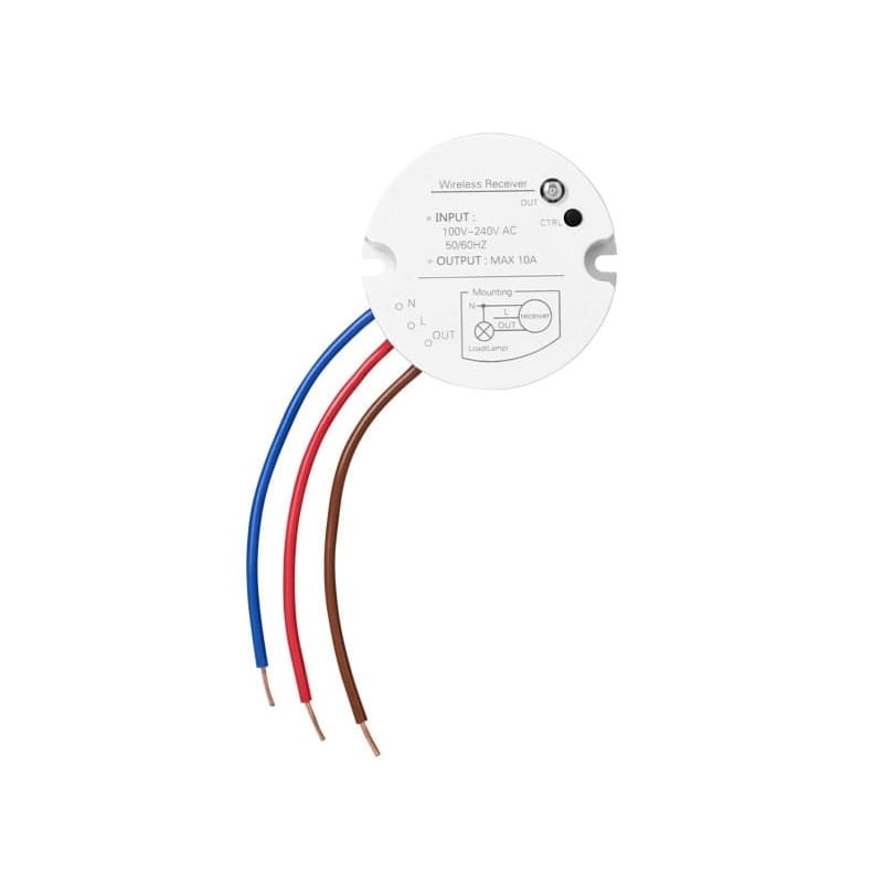 Bezprzewodowy bezbateryjny włącznik z odbiornikiem