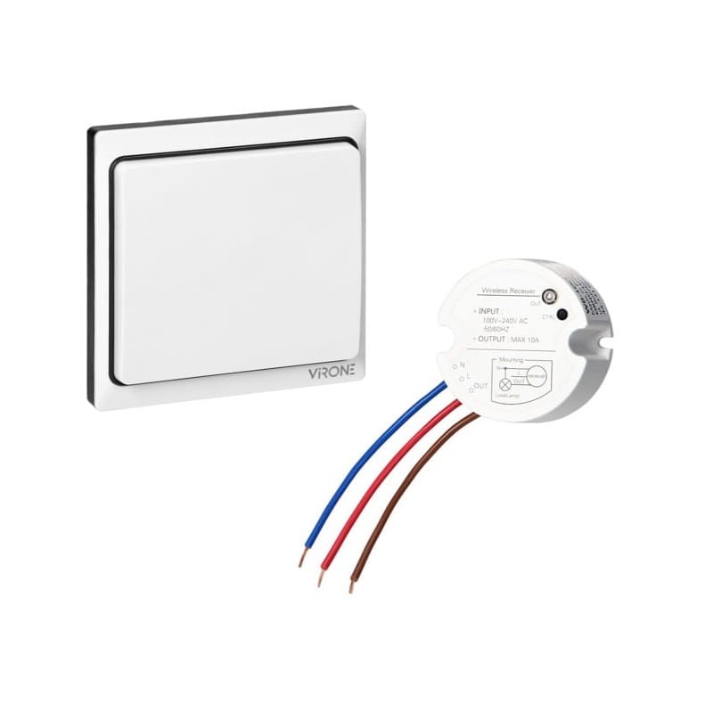 Bezprzewodowy bezbateryjny włącznik z odbiornikiem