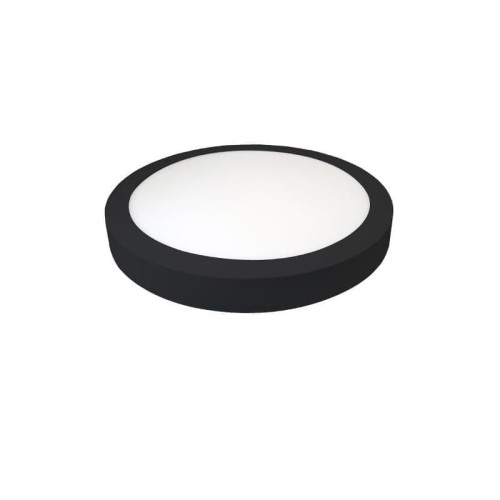 Panel LED PROMA 12W natynkowy okrągły czarny neutralny 4000K