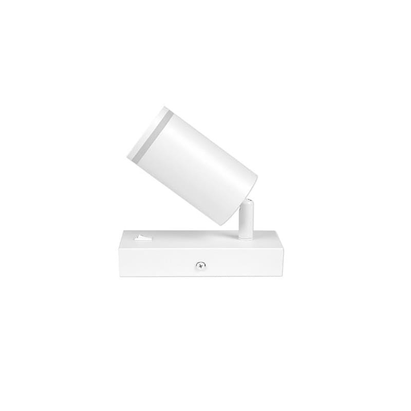 kinkiet regulowany z wyłącznikiem biały